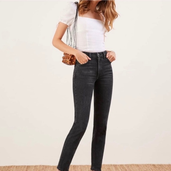 Reformation Julia High Waist Cigarette Jeans - Picture 4 of 8